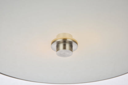 Hazen 2 light 12 inch Burnished Nickel flush mount