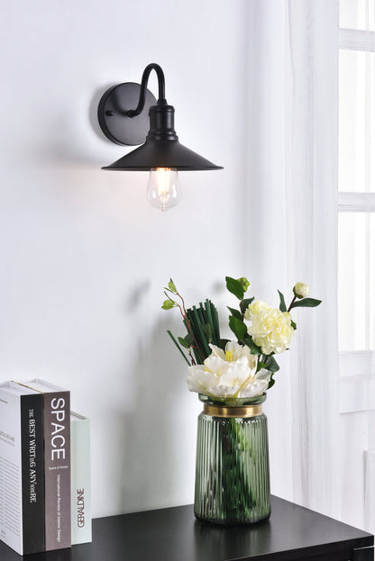 Etude 1 light black Wall Sconce