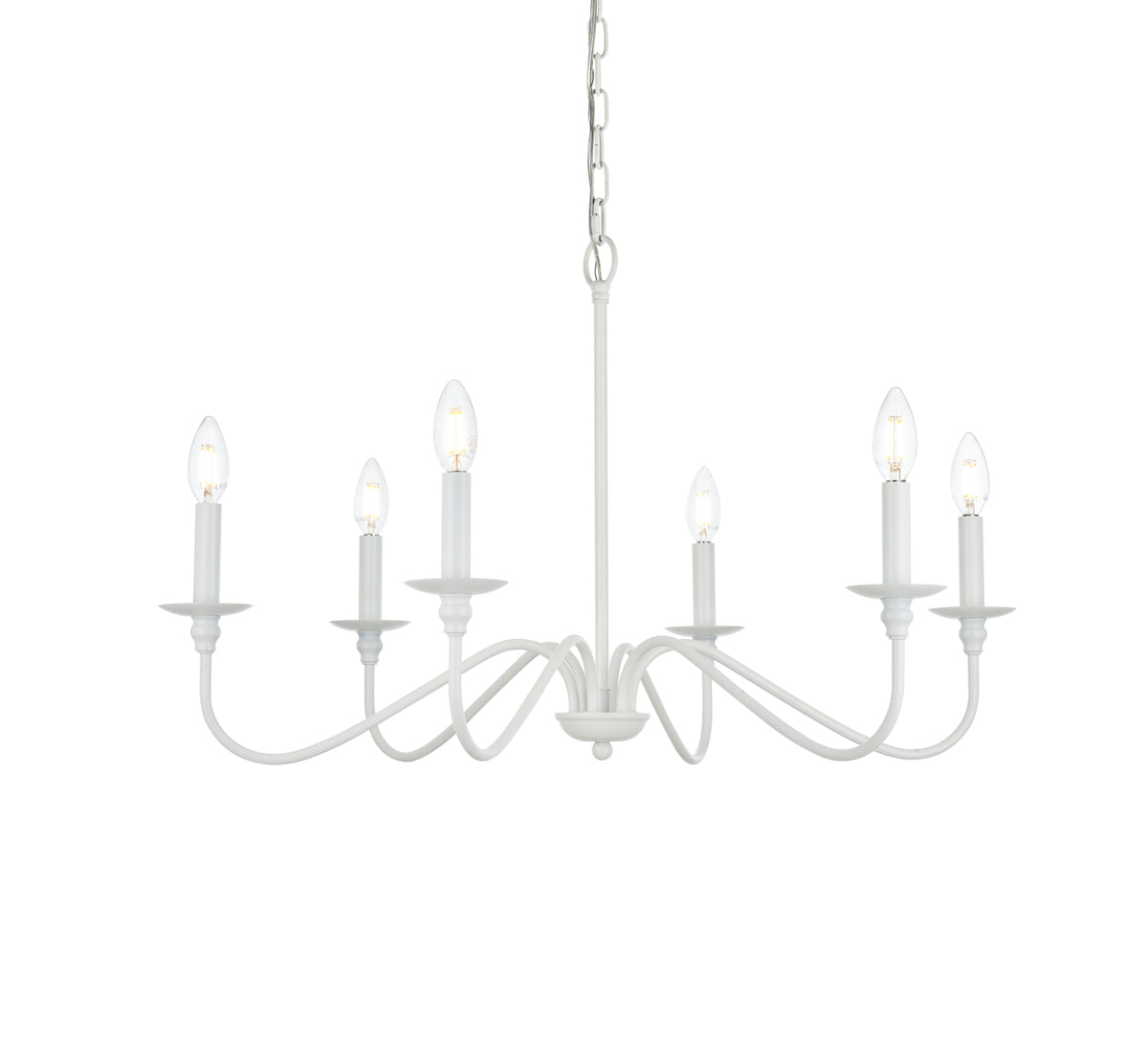 Rohan 36 inch chandelier in White