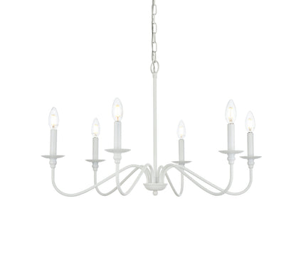 Rohan 36 inch chandelier in White