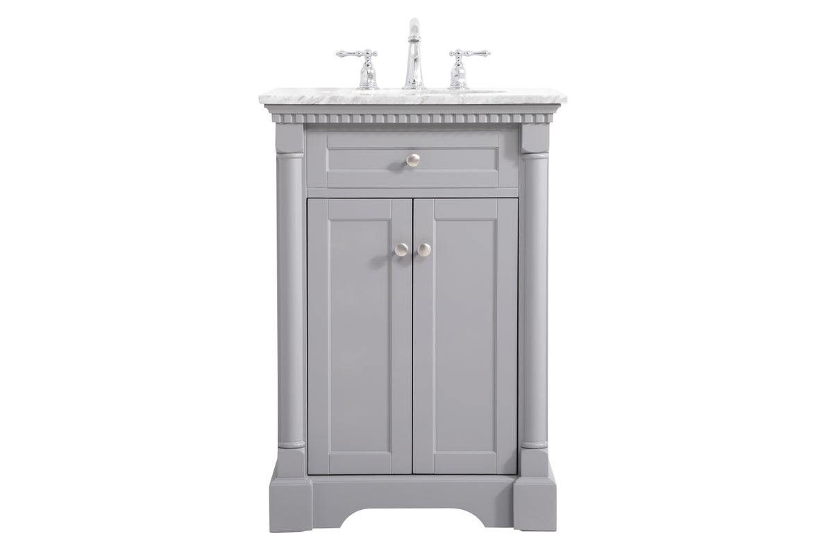 24 inch Single bathroom vanity in  Grey