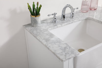 36 inch Single bathroom vanity in white