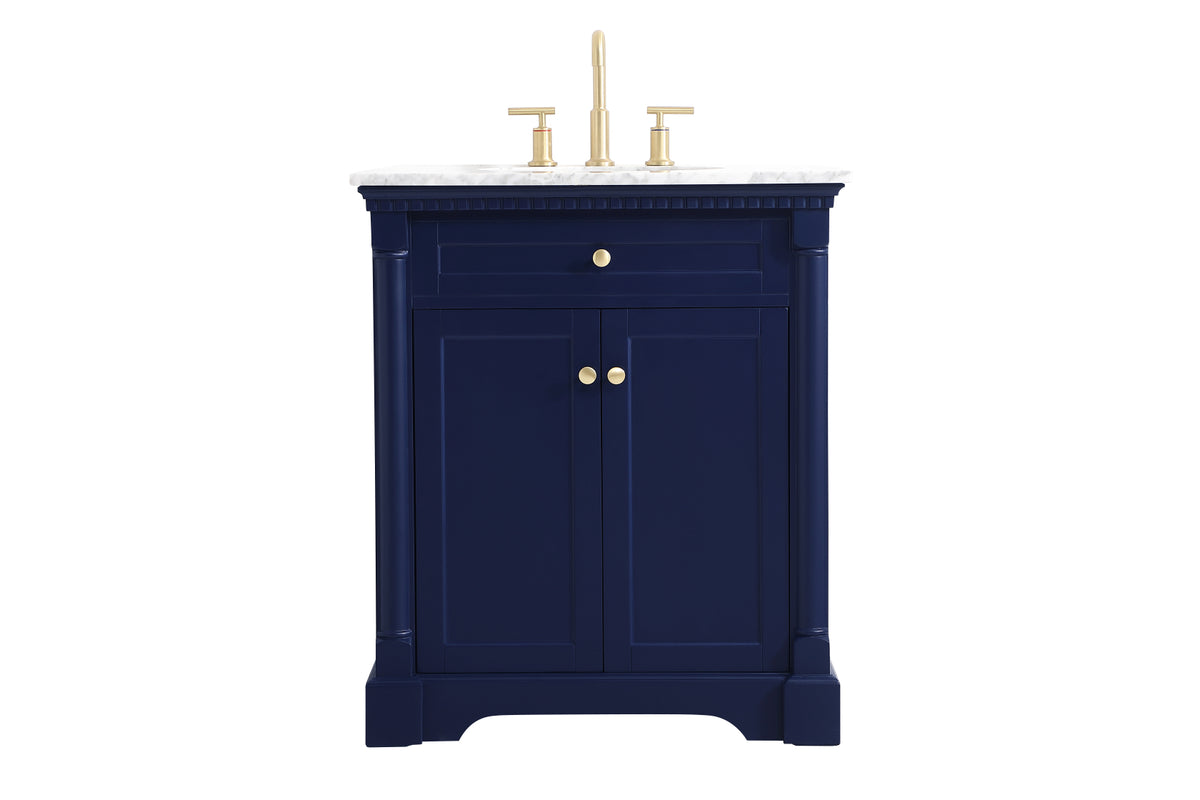 30 inch Single bathroom vanity in  Blue