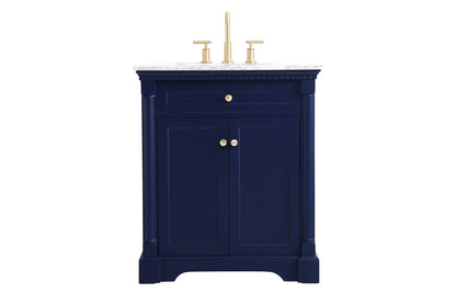 30 inch Single bathroom vanity in  Blue