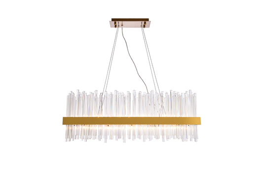 Dallas 20 light Gold Chandelier Clear Royal Cut Crystal