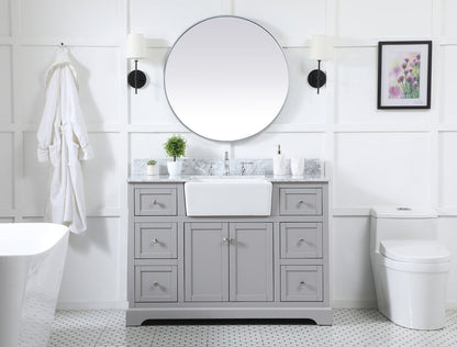 48 inch Single bathroom vanity in grey