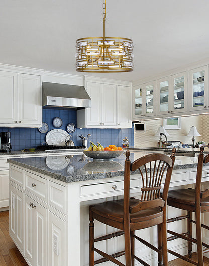 Kennedy 16.5 inch pendant in brass