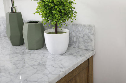 42 inch Single bathroom vanity in driftwood with backsplash