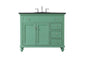 42 inch Single bathroom vanity in vintage mint