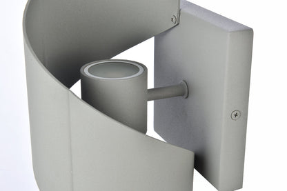 Raine Integrated LED wall sconce  in silver