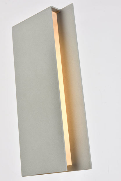 Raine Integrated LED wall sconce  in silver