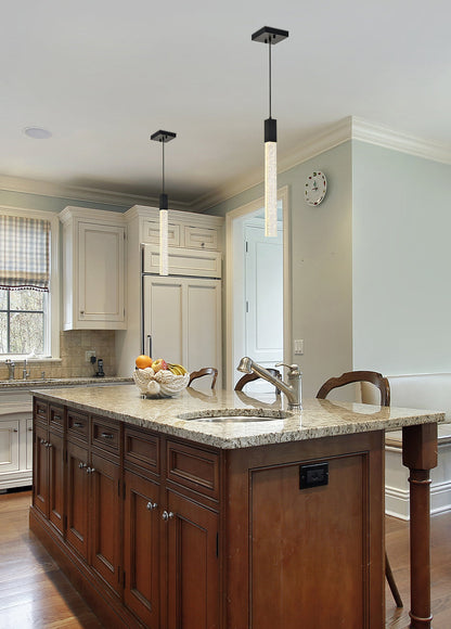 Weston 1 light pendant in black