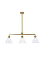 Mera 3 lights brass pendant