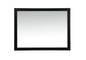 Aqua vanity mirror 48x36 inch in black