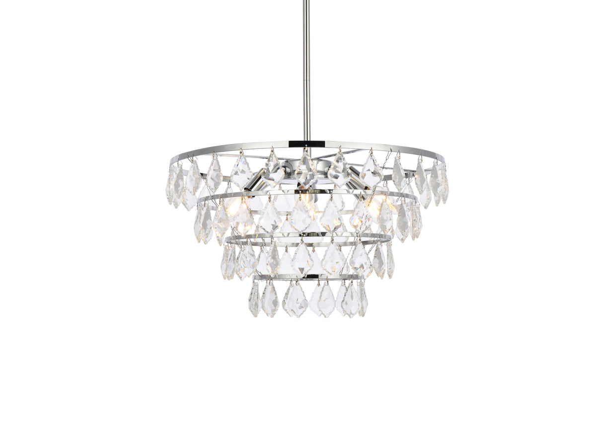 Ella 20 inch pendant in chrome