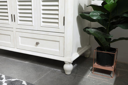 48 inch Single Bathroom Vanity in Antique White