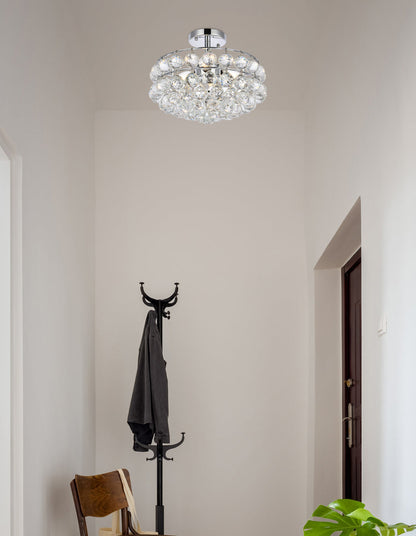 Savannah 14 inch flush mount in chrome