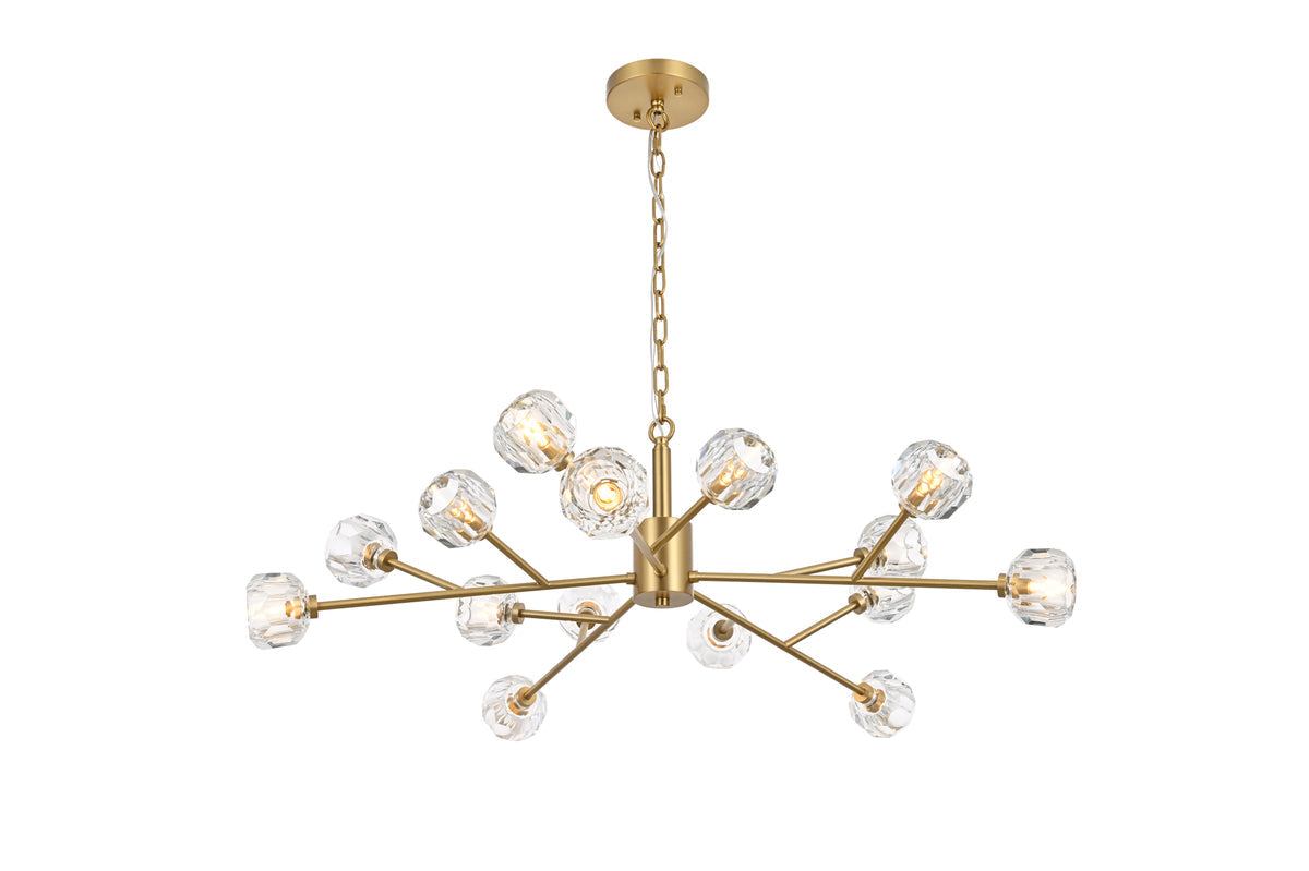 Graham 15 Light Pendant in Gold