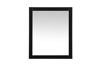 Aqua vanity mirror 30x36 inch in black