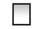Aqua vanity mirror 30x36 inch in black