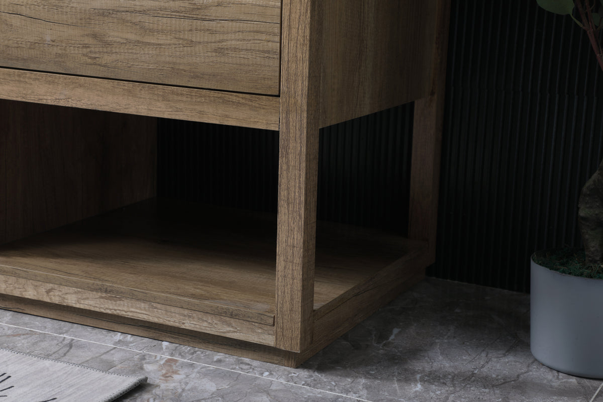 72 Inch Double Bathroom Vanity In Natural Oak