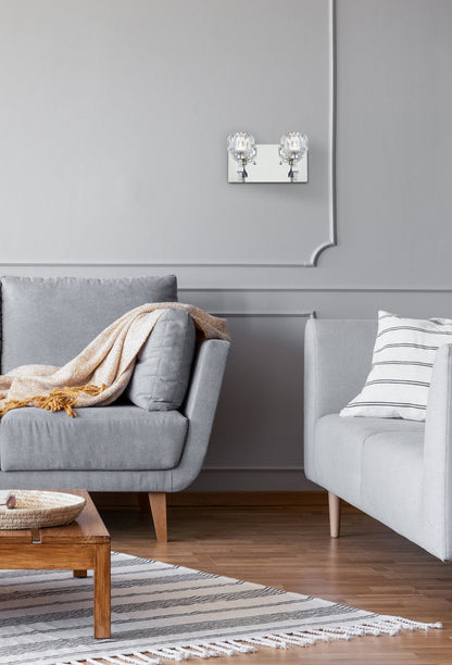 Graham 2 Light Wall Sconce in Chrome