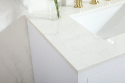 30 inch Single bathroom vanity in white