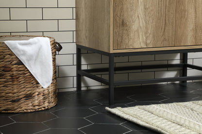 30 inch Single bathroom vanity in natural oak