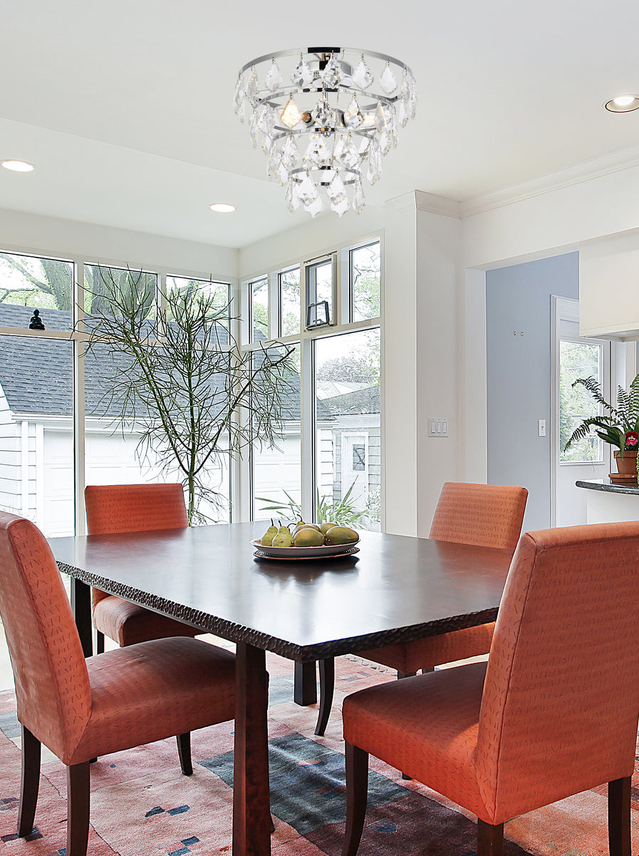 Ella 16 inch flush mount in chrome