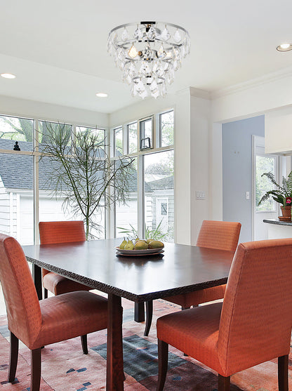 Ella 16 inch flush mount in chrome