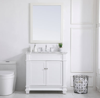 36 inch Single Bathroom Vanity set in White