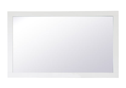 Aqua rectangle vanity mirror 60 inch in White