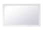 Aqua rectangle vanity mirror 60 inch in White