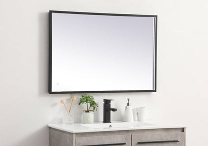 Pier 24x36 inch LED mirror with adjustable color temperature 3000K/4200K/6400K in black
