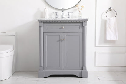 30 inch Single bathroom vanity in  Grey