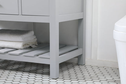 48 inch Single bathroom vanity in grey with backsplash