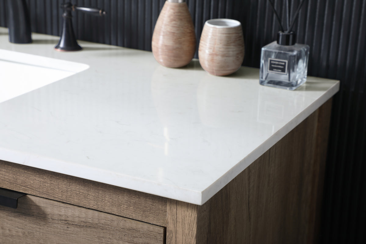 48 Inch SIngle Bathroom Vanity In Natural Oak