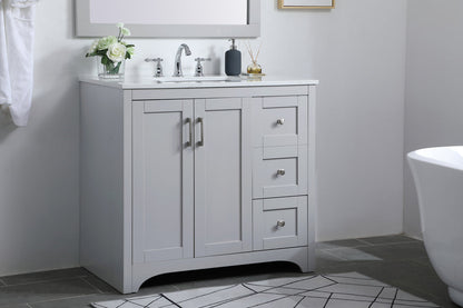 36 inch Single Bathroom Vanity in Grey