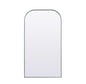 Metal Frame Arch Full Length Mirror 35x66 Inch in Silver