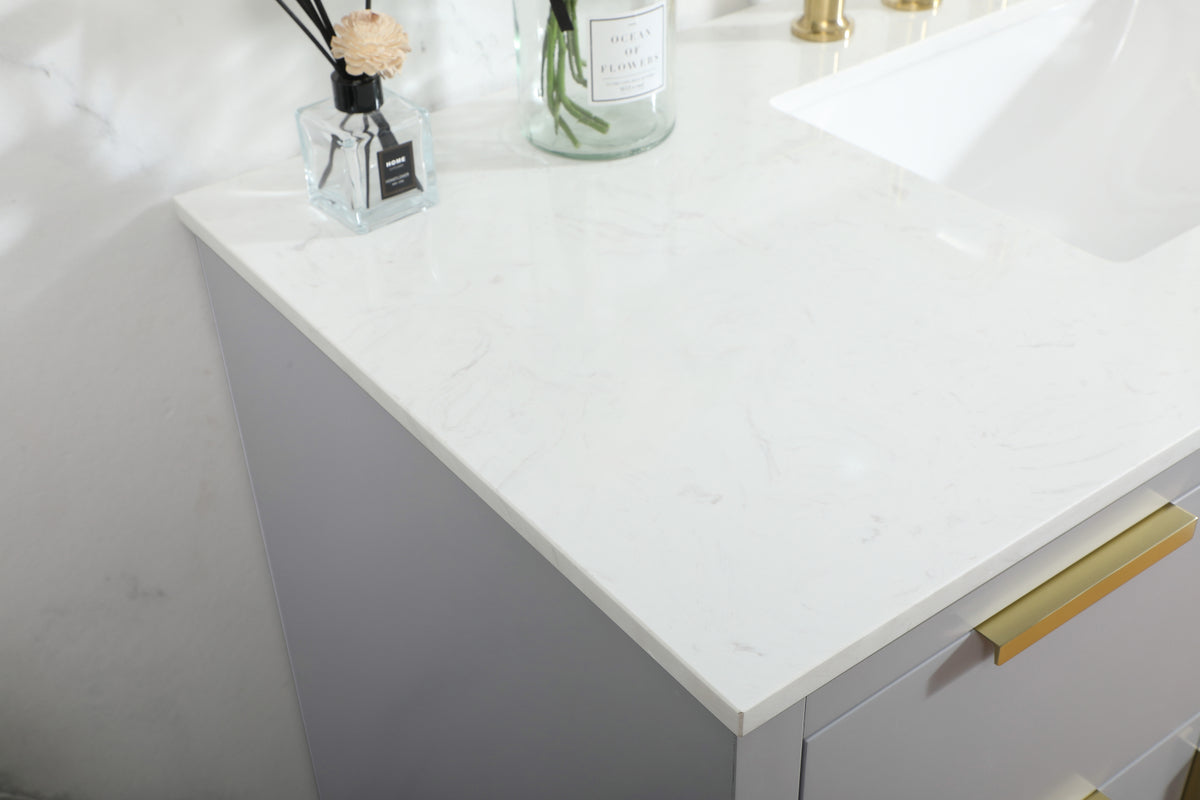 48 inch Single bathroom vanity in grey