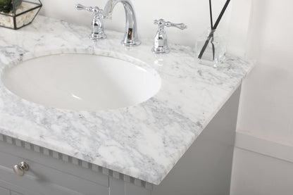 60 inch double bathroom vanity in Grey