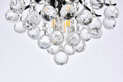 Toureg 12 inch black flush mount