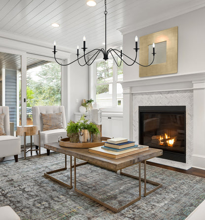 Rohan 60 inch chandelier in Matte Black