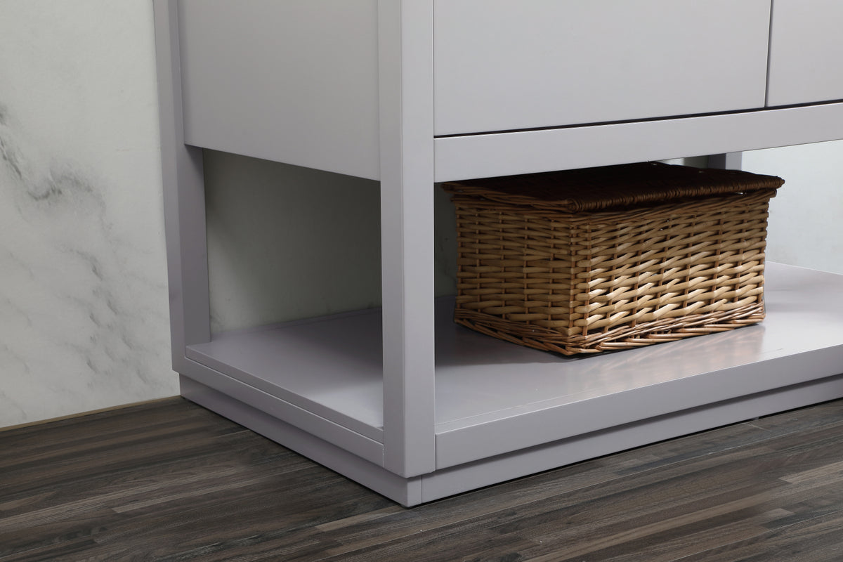 42 inch Single bathroom vanity in grey