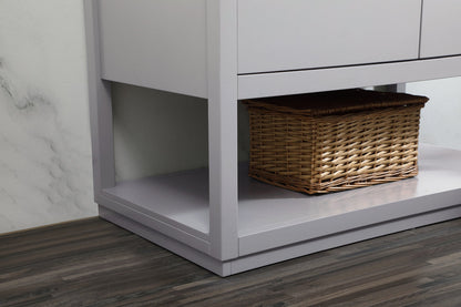 42 inch Single bathroom vanity in grey