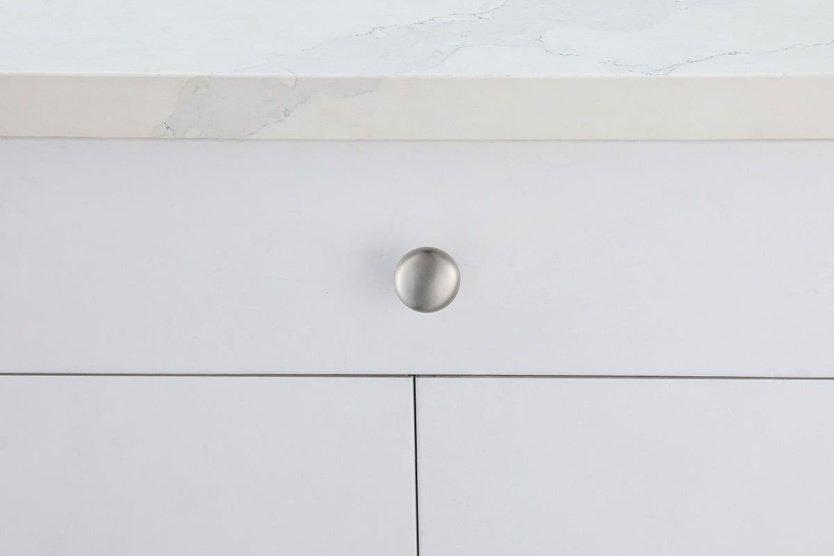 Cadon 1.2" Diameter Brushed Nickel Mushroom Knob Multipack (Set of 10)