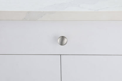 Cadon 1.2" Diameter Brushed Nickel Mushroom Knob Multipack (Set of 10)