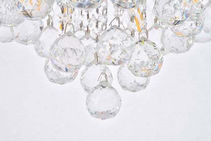 Toureg 6 light Chrome Pendant Clear Royal Cut Crystal