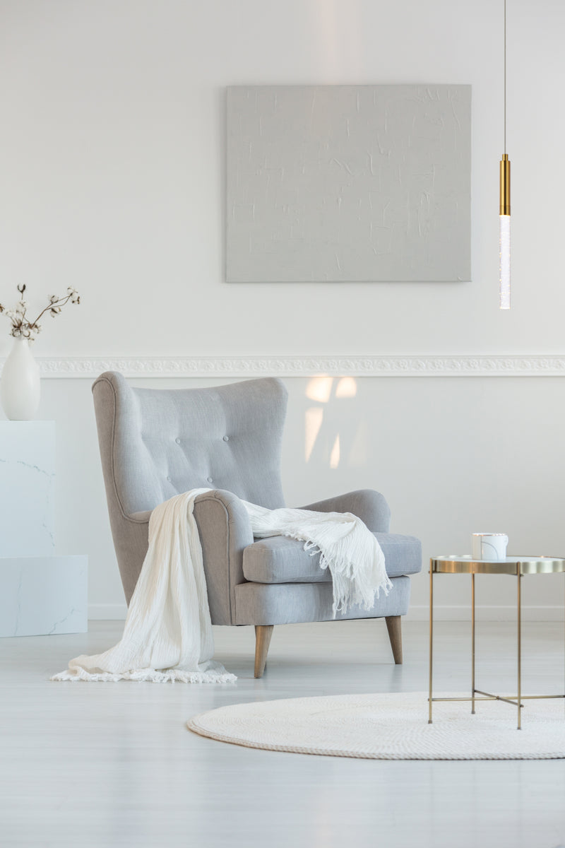 Ruelle 1 light Gold Pendant