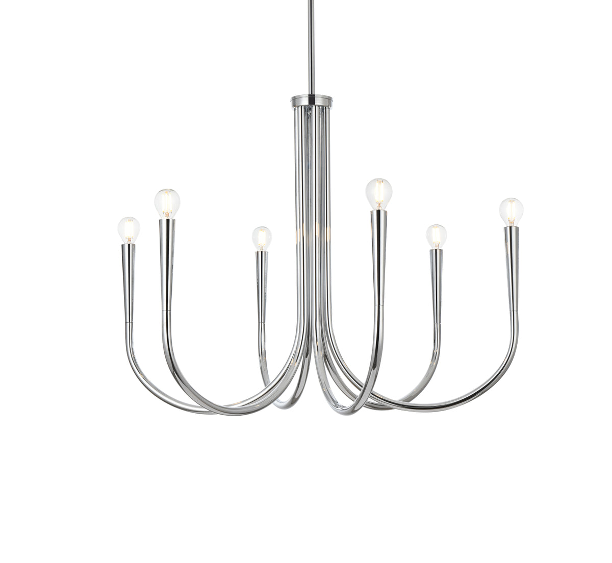 Layne 30 inch chandelier in Chrome